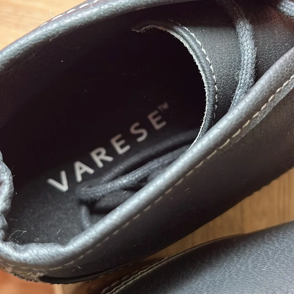 Varese Gobi II‎ Chukka Boots Mens 9W Black Textured Lace Up Desert Boots 350096